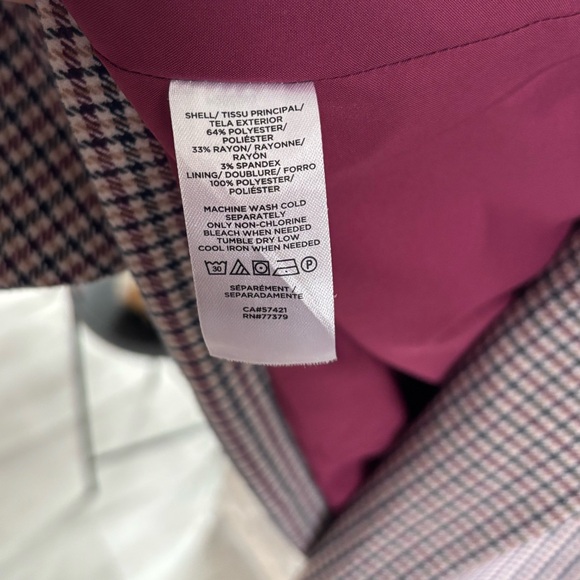 Ann Taylor | Houndstooth Long Line Blazer Jacket | Size XS - Picture 4 of 4